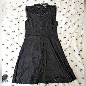 NWOT H&M Women's Black Lace Sleeveless Dress, Size S